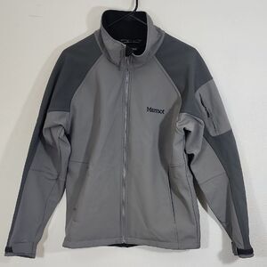 Marmot Gravity Two Tone Gray Performance Jacket with Stand-Up Collar Size M